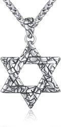 wholesale 925 Sterling Silver Star of David Necklace with Chain - Jewish Pendant Gift for Men-0-0