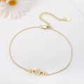 wholesale 14k Gold Heart Claddagh Bracelet-0-2