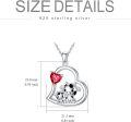 wholesale Sterling Silver Stone Cute Animal Pendant Necklace for Couples Sister Daughter Mother Birthday Gift-0-52