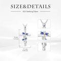 wholesale TOUPOP Cross Necklace For Women 925 Sterling Silver Pendant Butterfly/dragonfly/bee/ladybug/hummingbird Cross Jewelry Christmas Gifts For Her -0-3