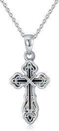 wholesale 925 Sterling Silver Cross Pendant Necklace - Religious s for Her-0-0