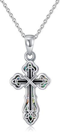 wholesale 925 Sterling Silver Cross Pendant Necklace - Religious s for Her-Celtic with Cross