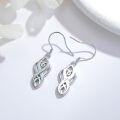 wholesale 925 Sterling Silver White Fire Opal Celtic Knot Drop Earrings for Women Irish s-0-1