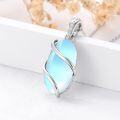 wholesale 925 Sterling Silver Moonstone Pendant Necklace - June Birthstone Jewelry for Women, Elegant Gift for Her-0-4