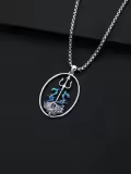 TOUPOP Sterling Silver No Gemstone Anchor Necklace for Men Women-0-4