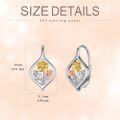 wholesale Sterling Silver Flower Leverback Earrings for Women Teens Birthday-0-16