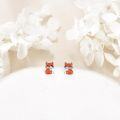 wholesale 925 Sterling Silver Fox Stud Earrings -0-2
