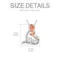 TOUPOP Sterling Silver Heart Pendant Necklace Mother Gifts-0-3