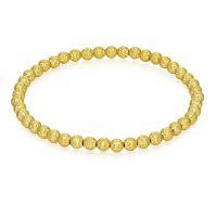 wholesale 14K Gold Bead Ball Stretch Bracelet 3mm 6mm for Women 5 9 -6.5 Inches style 1-4mm