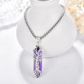wholesale 925 Sterling Silver Purple Agate Healing Crystal Tree of Life Pendant Necklace-0-1
