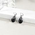 wholesale Sterling Silver Abalone Teardrop Dangle Leverback Earrings for Women Girls-0-8