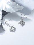 wholesale 925 Sterling Silver Celtic Knot Dangle Drop Earrings for Women Irish Jewelry Christmas Gift Ideas-0-2