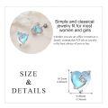 wholesale 925 Sterling Silver Opal Heart-Shaped Filigree Stud Earrings for Women - Christmas Gift Ideas-0-4