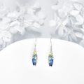wholesale 925 Sterling Silver Palm Tree Surfboard Drop Earrings Ocean Jewelry Birthday Gifts for Women-0-1