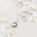 wholesale 925 Sterling Silver Rainbow Moon & Cloud Drop Earrings for Women Girls -0-2