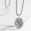 wholesale Sterling Silver Saint Necklace with Archangel Protection Medals Pendant-0-1