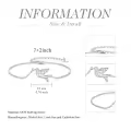 TOUPOP Sterling Silver Opal Butterfly Phoenix Dove Dragonfly Hummingbird Bracelet-0-4