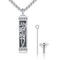 wholesale 925 Sterling Silver Flower Cremation Urn Necklace Pendant-0-0