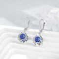 wholesale 925 Sterling Silver Earrings Wholesale With Blue Gemstone Drop-0-20