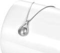 wholesale 925 Sterling Silver Tear Drop Hourglass Cremation Jewelry Keepsake Urn Necklace with Funnel and Fill Tool-0-4