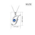 TOUPOP Sterling Silver Birthstone Initial Necklaces A-Z-0-1