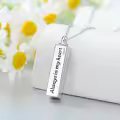 TOUPOP Silver Butterfly Urn Necklace with Stone-0-5