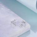 wholesale 925 Sterling Silver Caduceus Stud Earrings for Nurses and Doctors' Graduation Gift-0-2