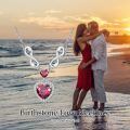 wholesale 925 Sterling Silver 12 Birthstones Infinity Heart Necklace for Women-0-5