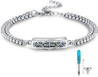 wholesale 925 Sterling Silver Dragonfly Design Cremation Urn Memorial Keepsake Bracelet for Women-A-Dragonfly