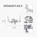 wholesale 925 Sterling Silver Beaded Dragon Pendant Necklace - Reptile  for Her-0-2