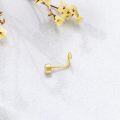 wholesale Gold Heart Shape CZ Nose Ring Hoop for Women Body Piercing s-0-2