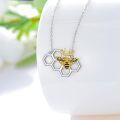 wholesale 925 Sterling Silver Queen Bee Pendant Necklace with Honeycomb Design - Unique s for Women-0-2