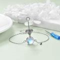 wholesale 925 Sterling Silver Opal Circle Chain Link Bracelet-0-18