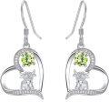 wholesale Sterling Silver Highland Cow Sunflower Dangle Stud Leverback Hoop Earrings-0-12