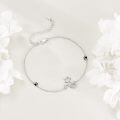 wholesale 925 Sterling Silver Cat Paw Print Charm Bracelet Gift for Women-0-3