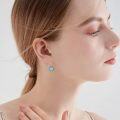 wholesale 925 Sterling Silver Genuine Turquoise Dangle Earrings-0-4