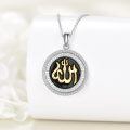 wholesale 925 Sterling Silver God Pendant Necklace-0-4