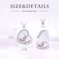 TOUPOP 14K Gold Opal Koala Unicorn Mermaid Axolotl Heart Pendant Necklace-0-4