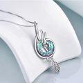 wholesale 925 Sterling Silver Music Note Pendant Necklace with Circle Crystal for Women Girls Student Teacher Birthday Christmas Mothers Day Gifts-0-8
