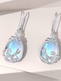 wholesale 925 Sterling Silver Opal And Dragonfly Drop Earrings Wholesale With Leverback Closure-0-3