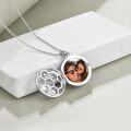 wholesale 925 Sterling Silver Locket Necklace with Gold Daisy and Bee Charm Pendant for Women-0-1