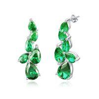 wholesale 925 Sterling Silver Birthstone Teardrop Dangle Earrings for Women-05 May