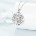 wholesale 925 Sterling Silver Mountain Lighthouse Tree of Life Pendant Necklace-0-2