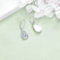 wholesale 925 Sterling Silver Opal Teardrop Celtic Knot Leverback Drop Earrings-0-2