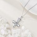wholesale 925 Sterling Silver Goat Head Cross Pendant Necklace with Pentagram and Snake Design-0-2
