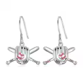 TOUPOP Sterling Silver Baseball Dangle Drop Earrings For Women Gifts-0-0