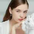 wholesale 925 Sterling Silver Heart-Shaped Drop Earrings with Cubic Zirconia - Hypoallergenic Gift for Her-0-2