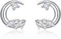 wholesale 925 Sterling Silver Turtle & Crescent Moon Stud Earrings for Women - Hypoallergenic  Set-0-0