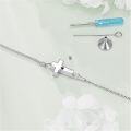 wholesale 925 Sterling Silver Cross Opal Urn Keepsake Memorial Bracelet with Funnel and Fill Tool-0-3