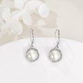 wholesale 925 Sterling Silver Freshwater Cultured Pearl Leverback Drop Earrings-0-4